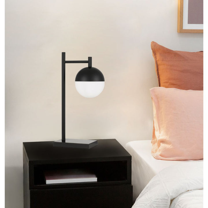 Telbix BASILO - Metal And Opal Glass Table Lamp-Telbix-Ozlighting.com.au