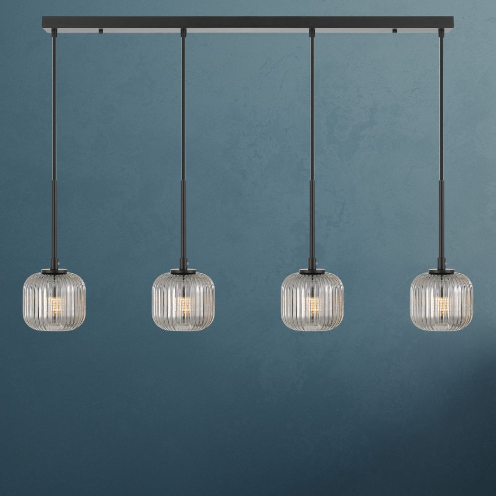 Telbix BOBO LED Pendant - 4 Light 12W, Bar, 3000K-Telbix-Ozlighting.com.au