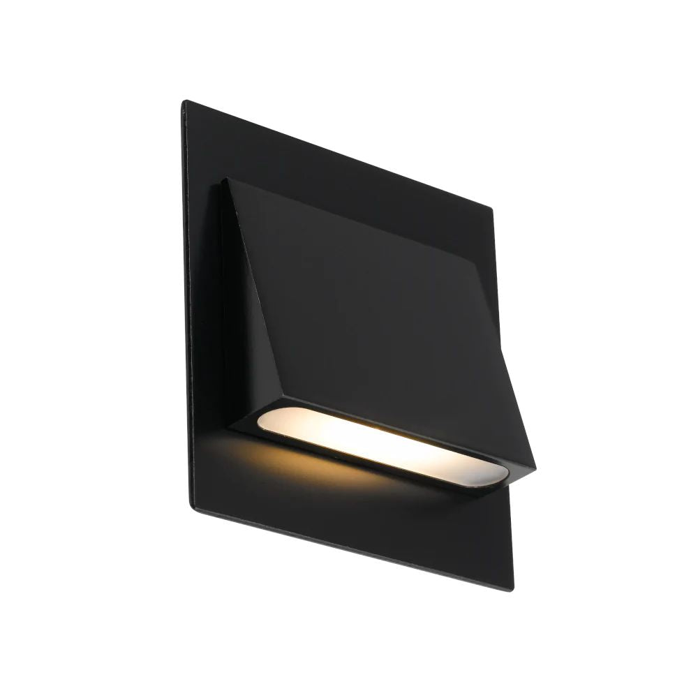 Telbix BREA Recessed LED Step Light - 3W, Indoor Square Semi, IP20-Telbix-Ozlighting.com.au