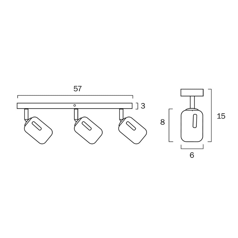 Telbix BURTON LED Spotlight - 3 X 6W, Bar-Telbix-Ozlighting.com.au