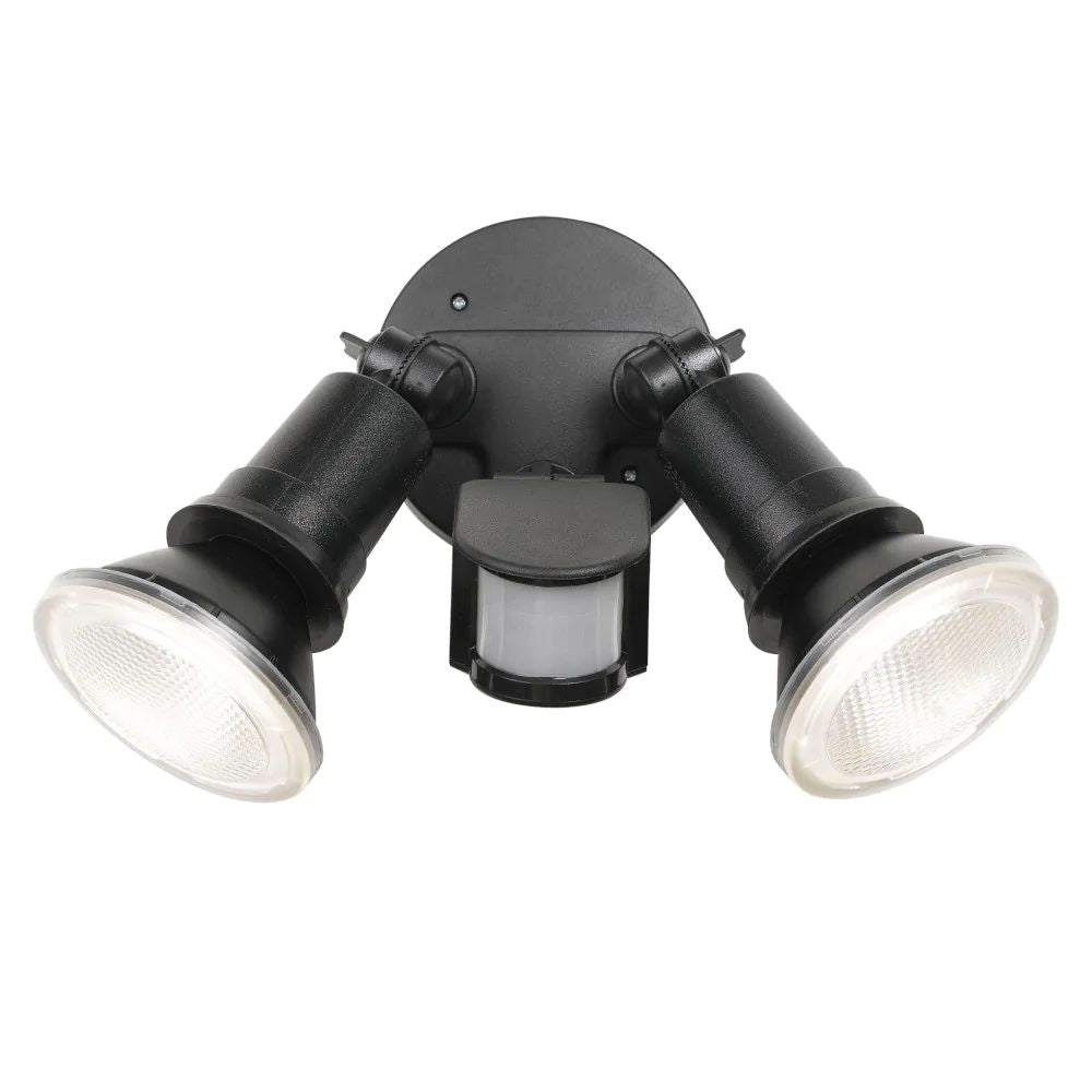 Telbix COMET 2 Outdoor LED Spotlight - 20W, PAR20 Twin Head, with Sensor IP44, 5000K-Telbix-Ozlighting.com.au