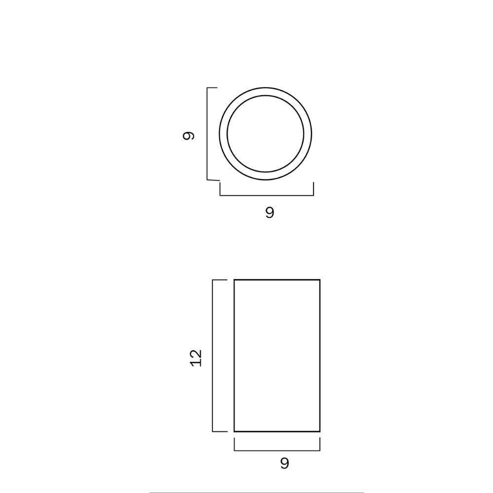 Telbix DARO - 12W LED Tilt Adjustable Surface Mount Downlight White - 3000K/5000K-Telbix-Ozlighting.com.au