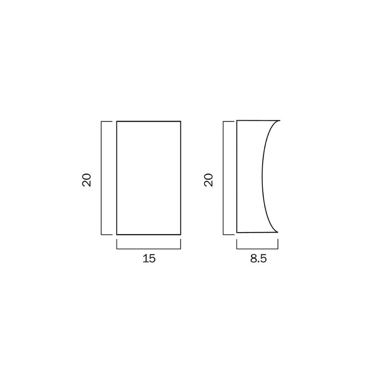Telbix DASH - 14W LED Tri-Colour Modern Exterior Up/Down Wall Light IP44-Telbix-Ozlighting.com.au