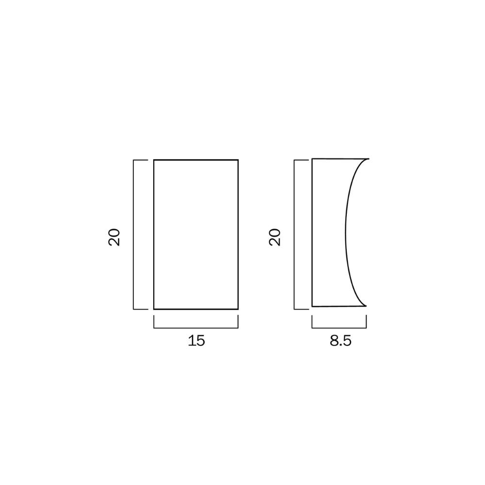 Telbix DASH Outdoor LED Wall Light - 14W, Tri-Colour Modern Up/Down, IP44-Telbix-Ozlighting.com.au