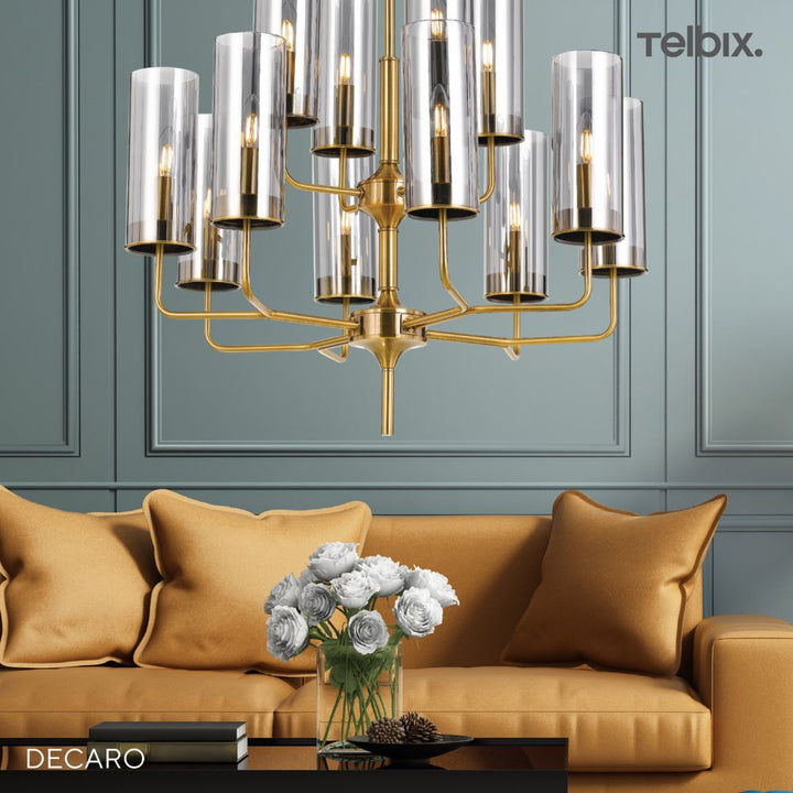 Telbix DECARO - 12 Light Pendant-Telbix-Ozlighting.com.au