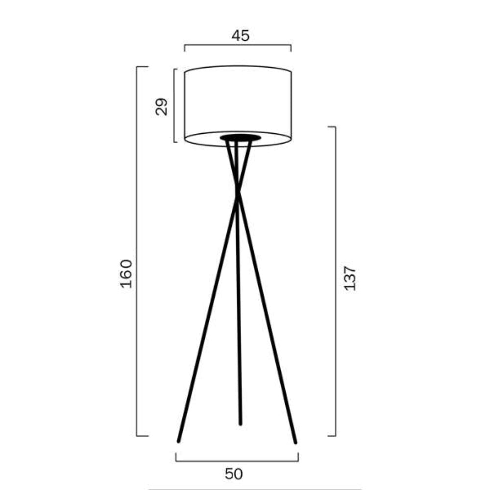 Telbix DENISE Floor Lamp - 25W-Telbix-Ozlighting.com.au