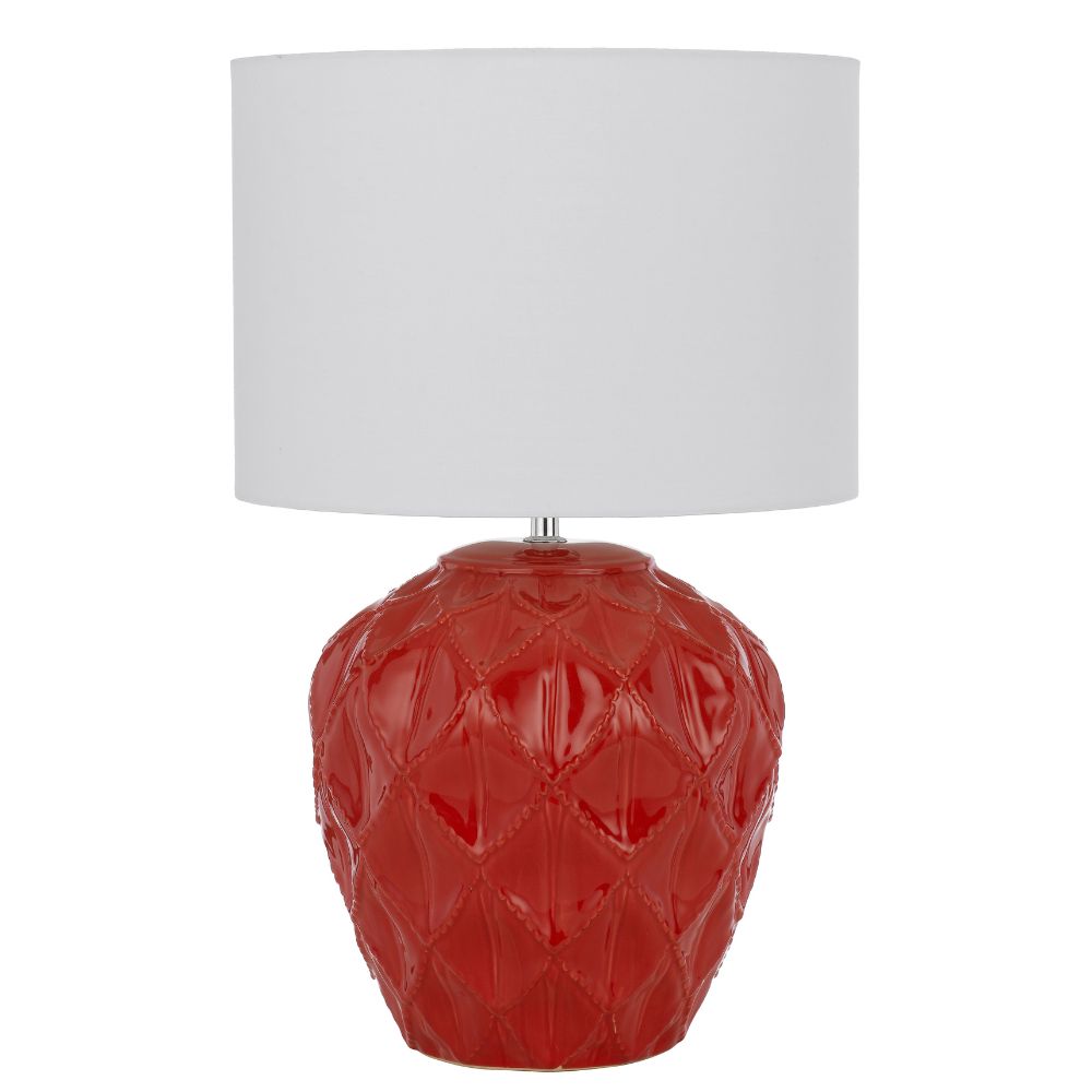 Telbix DIAZ - Textured Ceramic Table Lamp-Telbix-Ozlighting.com.au