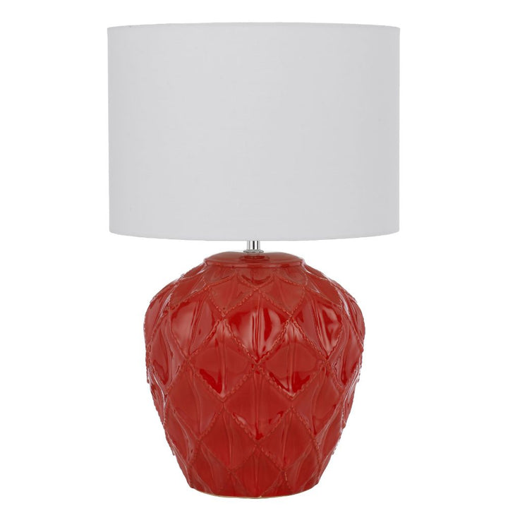 Telbix DIAZ - Textured Ceramic Table Lamp-Telbix-Ozlighting.com.au