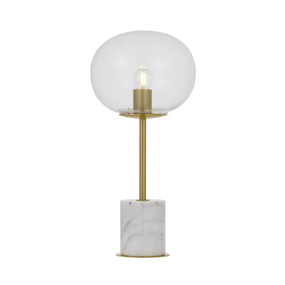 Telbix DIMAS - Metal And Marble Base Table Lamp-Telbix-Ozlighting.com.au