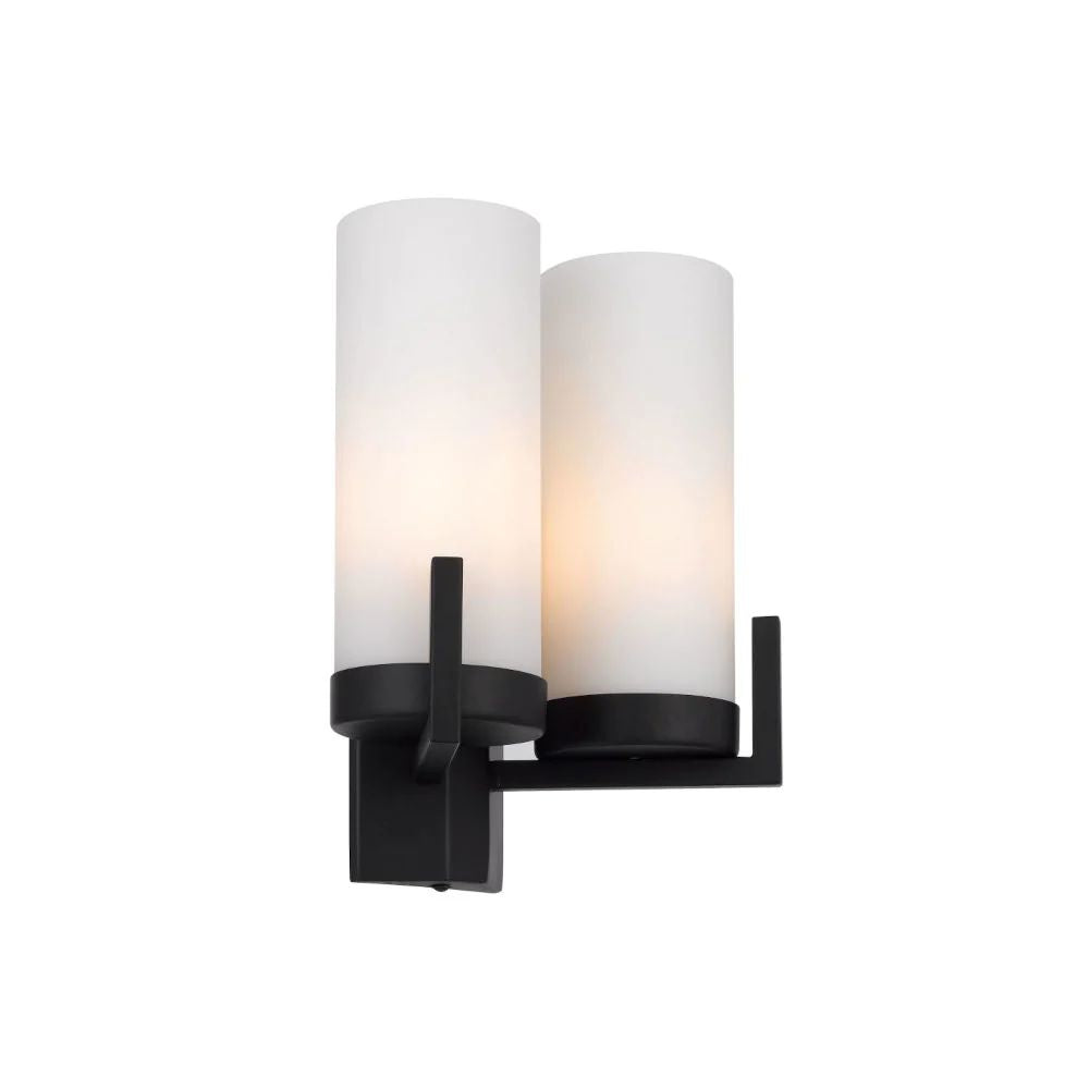 Telbix EAMON - 2 Light Interior Matt Opal Glass Wall Light IP20-Telbix-Ozlighting.com.au