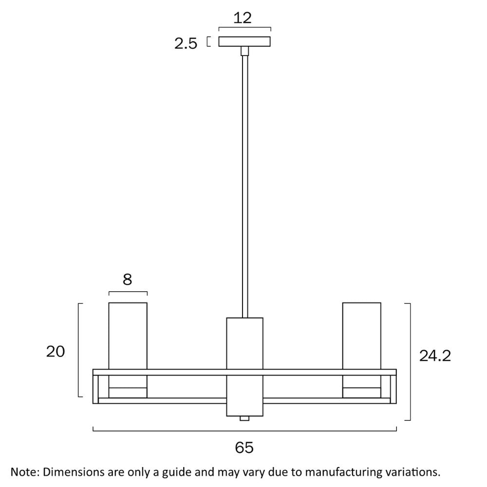 Telbix EAMON - 6 Light Pendant-Telbix-Ozlighting.com.au
