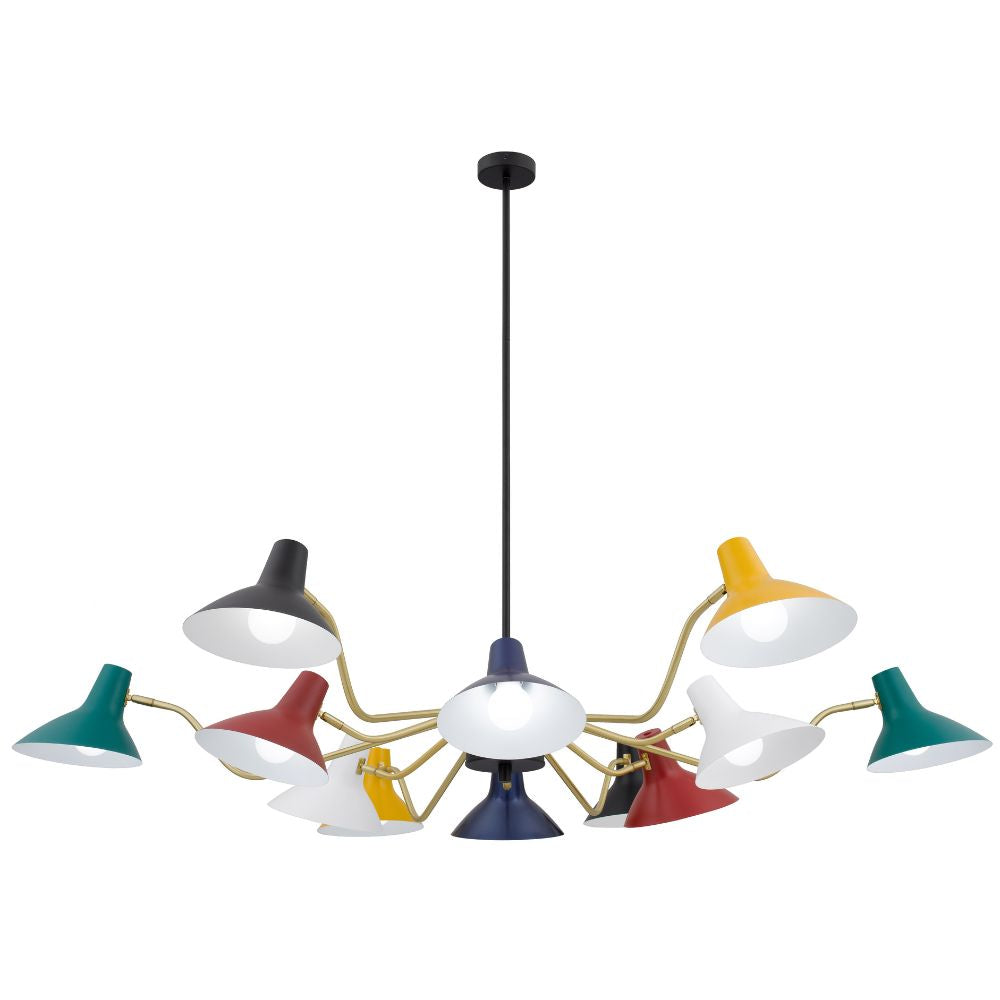 Telbix FARBON Pendant - 12 Light Metal-Telbix-Ozlighting.com.au