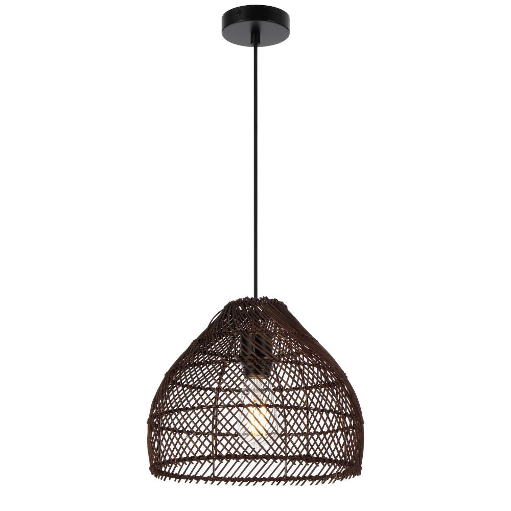 Telbix FRYA 30 Pendant - 1 Light Hand-Woven Rattan-Telbix-Ozlighting.com.au