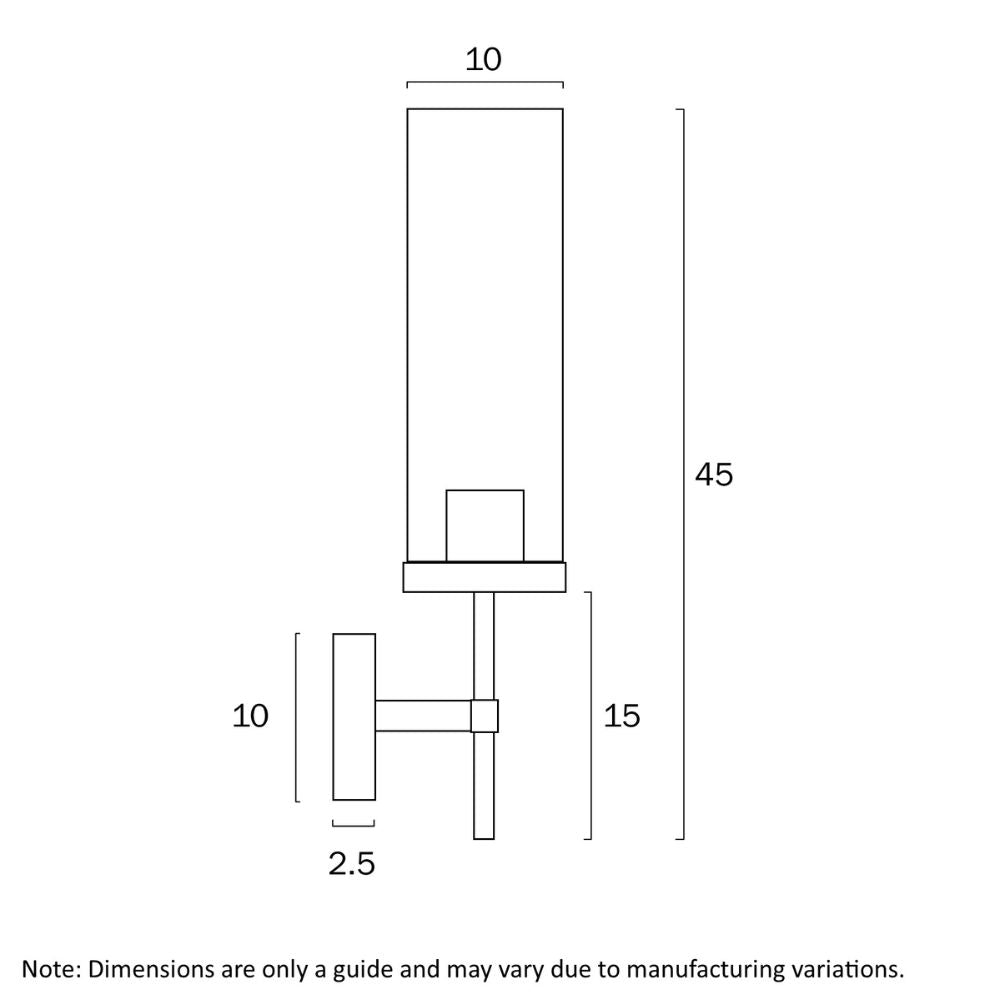 Telbix GAROT - 25W Wall Lamp-Telbix-Ozlighting.com.au