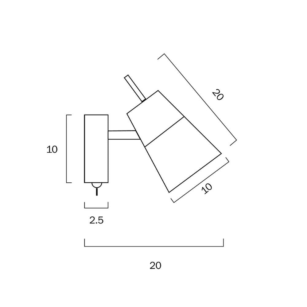 Telbix GIBSON Wall Light - 14W, Nickel-Telbix-Ozlighting.com.au