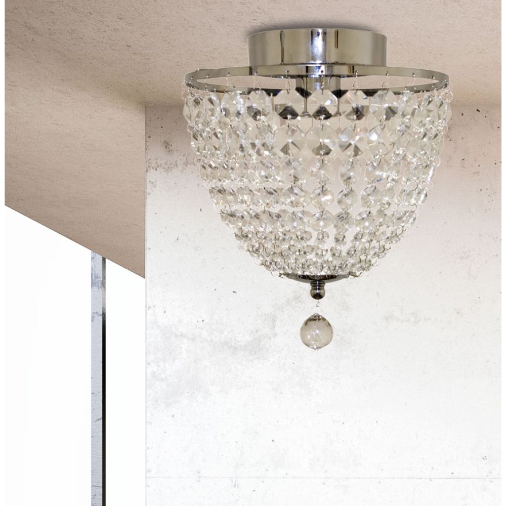 Telbix GRACE DIY Batten Fix - Holder Cover Acrylic Beads Ceiling Light Shade Only, Black-Telbix-Ozlighting.com.au