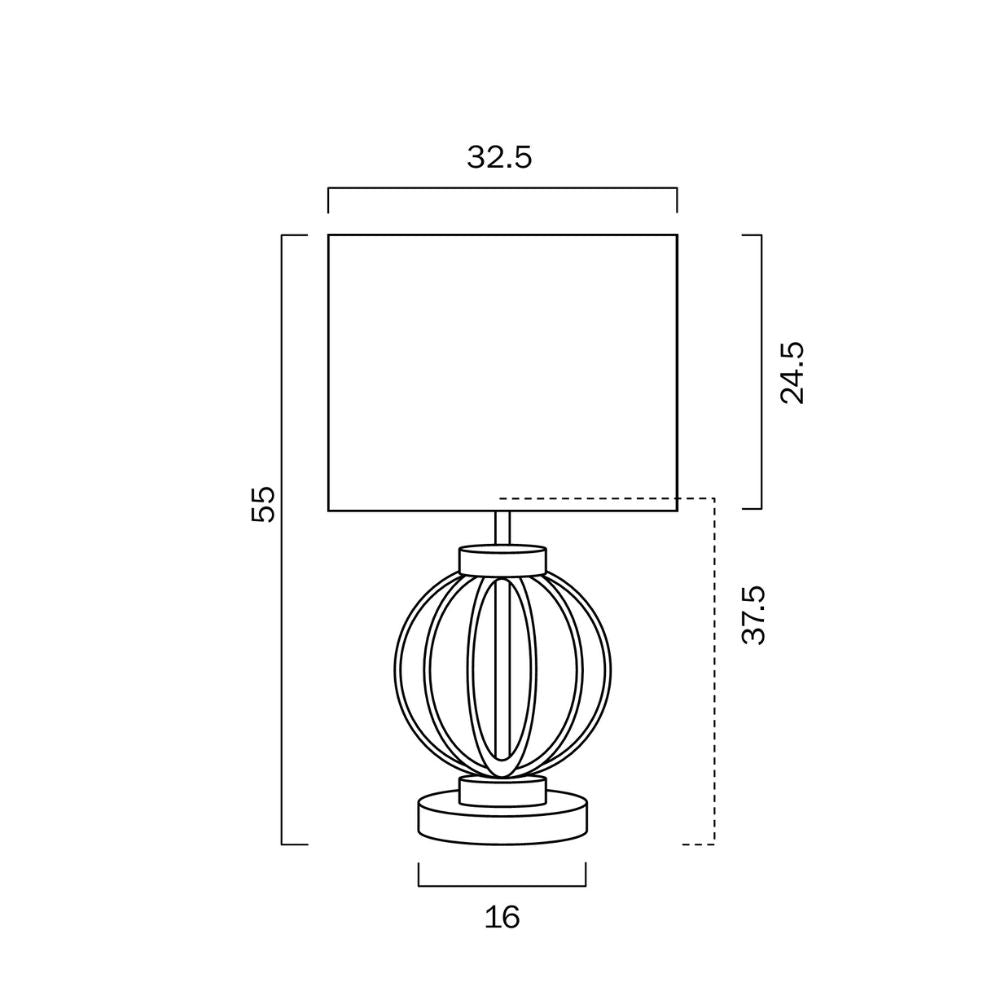 Telbix GRADA Table Lamp - 25W-Telbix-Ozlighting.com.au