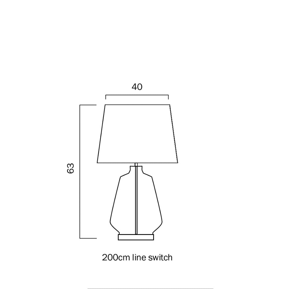 Telbix HARPER Table Lamp - 25W, Smoke White-Telbix-Ozlighting.com.au