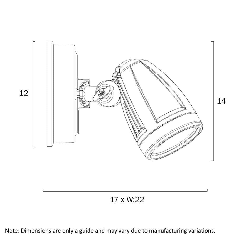 Telbix ILLUME Outdoor LED Spotlight - 20W, Twin Head, IP44, 5000K-Telbix-Ozlighting.com.au
