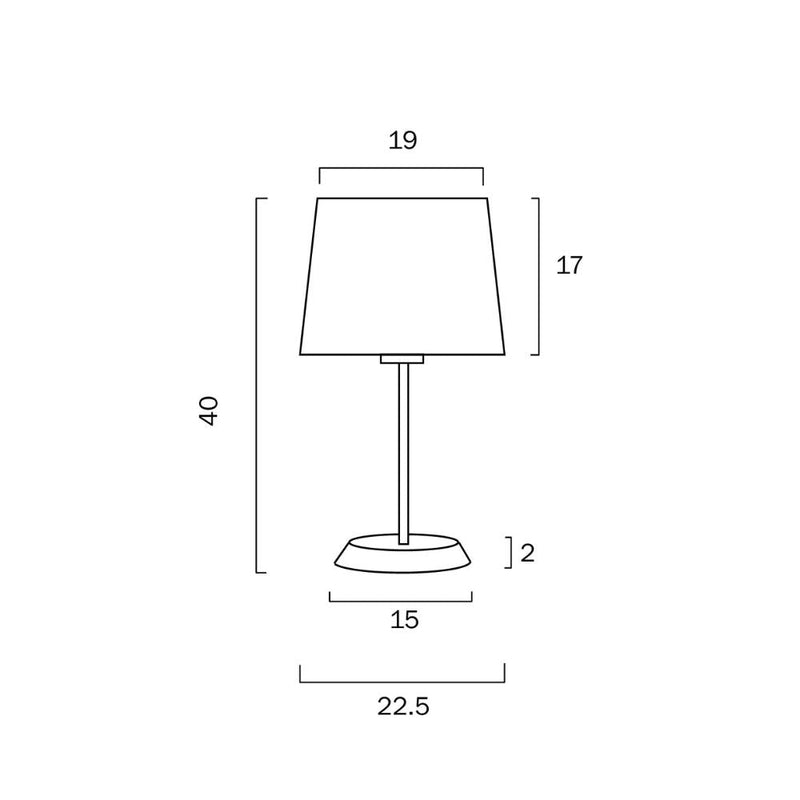 Telbix JAXON - 25W Table Lamp-Telbix-Ozlighting.com.au