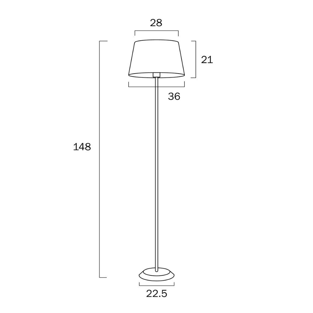 Telbix JAXON Floor Lamp - 25W-Telbix-Ozlighting.com.au