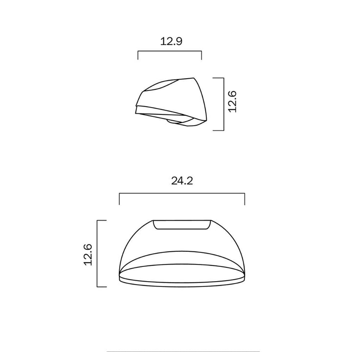 Telbix JOSS - 12W LED Exterior Wall Light IP54 - 4000K-Telbix-Ozlighting.com.au