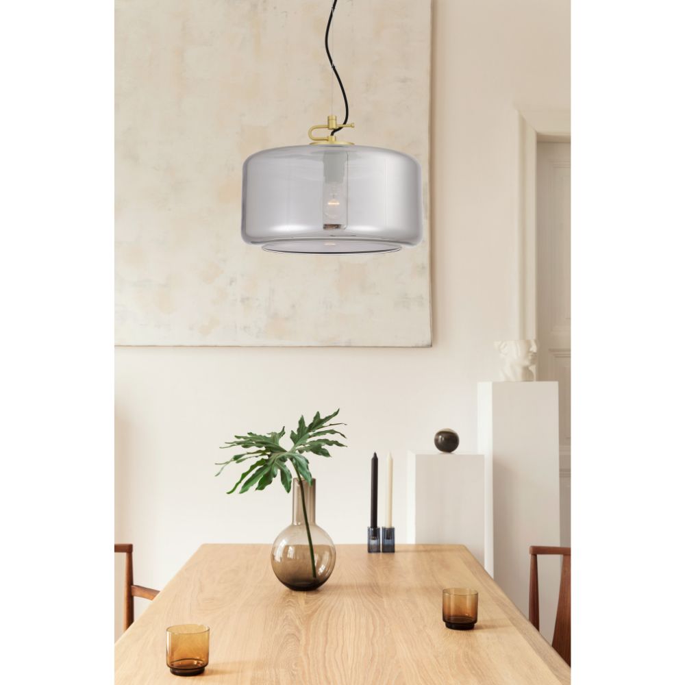 Telbix KOROVA Pendant - 1 Light Metal & Glass-Telbix-Ozlighting.com.au