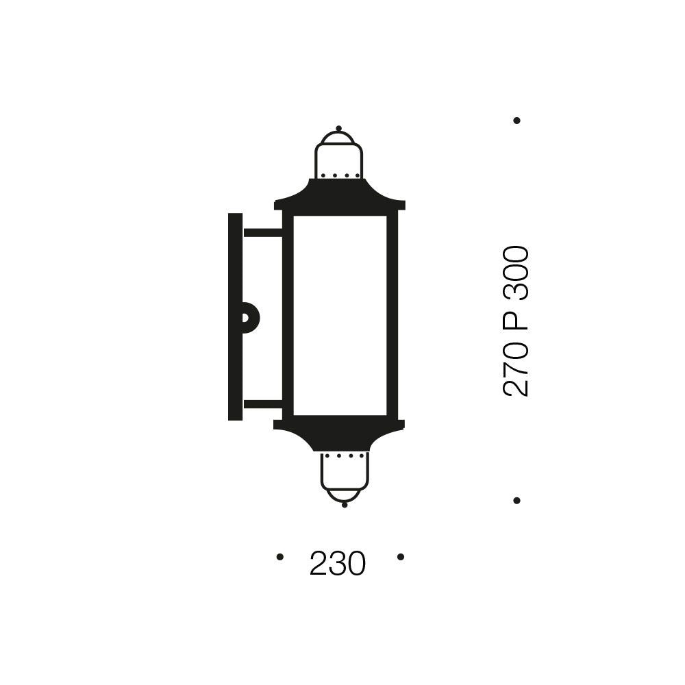Telbix LEEDS Outdoor Wall Light - Modern Coach, IP44-Telbix-Ozlighting.com.au