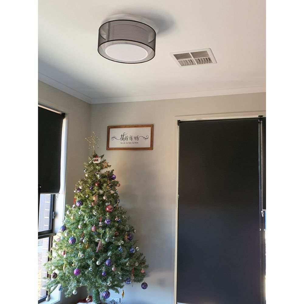 Telbix LORIA DIY Batten Fix - 30/40cm, Holder Cover Linen Shade Ceiling Light Shade Only-Telbix-Ozlighting.com.au