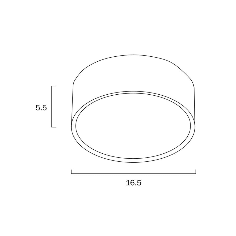 Telbix NARA LED Downlight - 18W, Tri-Colour Dimmable 157mm Round Surface Mount-Telbix-Ozlighting.com.au