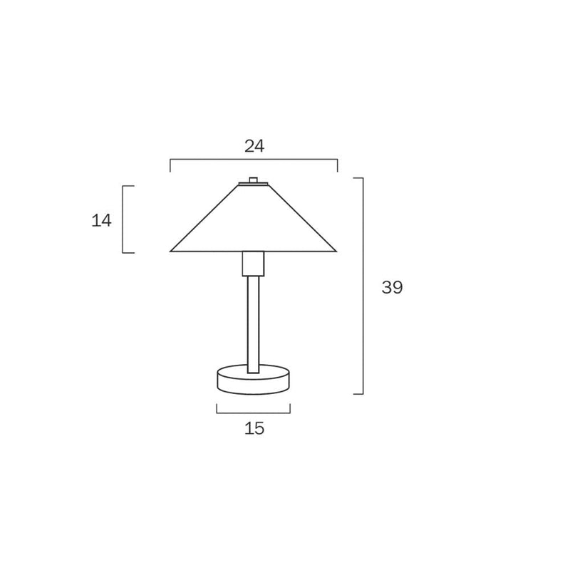 Telbix OHIO - 25W Table Lamp-Telbix-Ozlighting.com.au
