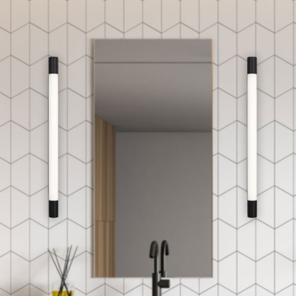 Telbix ORAS LED Vanity Wall Light - 12W/18W/24W, Tri-Colour 42cm/66.5cm/97.5cm Wall, IP44-Telbix-Ozlighting.com.au