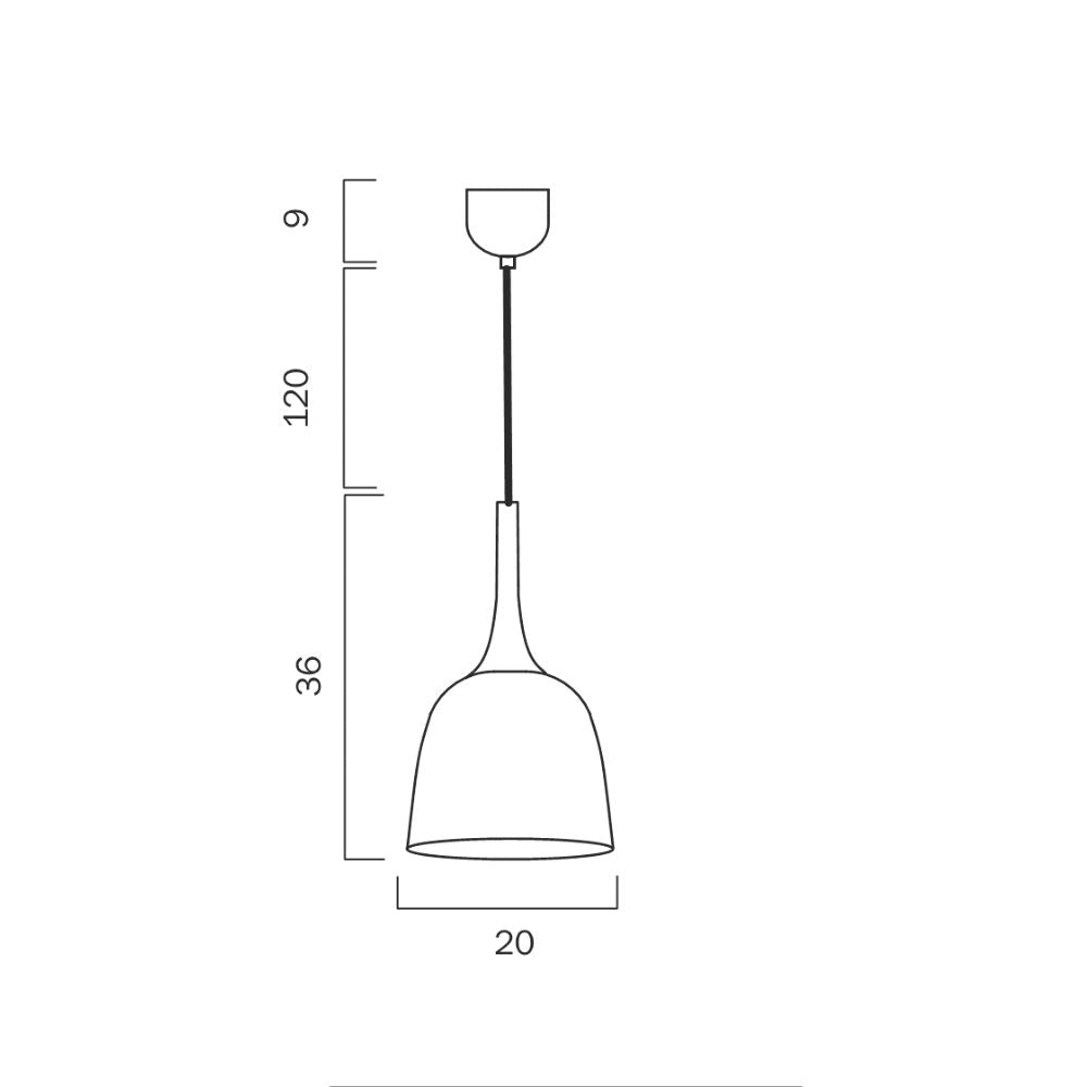 Telbix POLK 20 Pendant - 1 Light-Telbix-Ozlighting.com.au