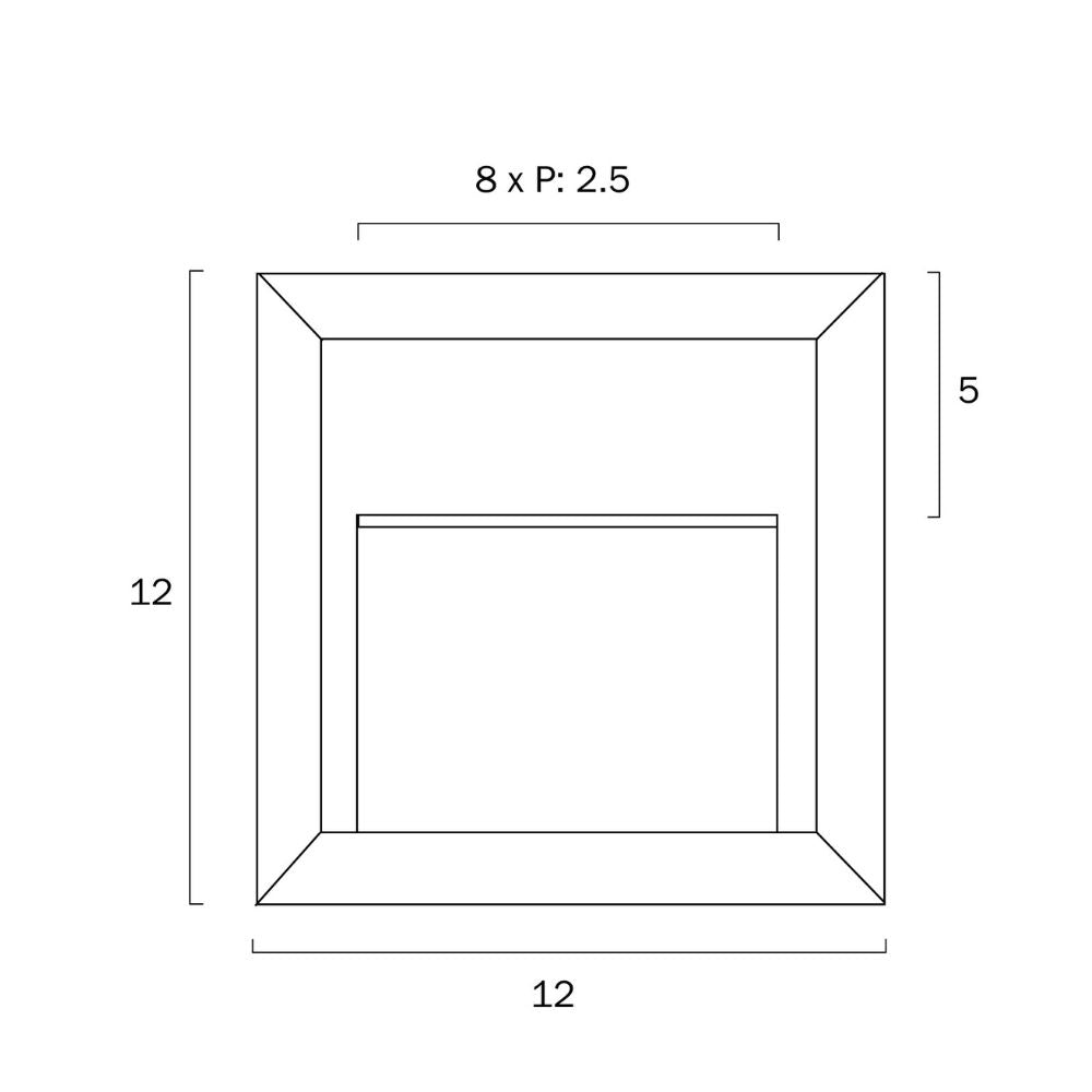 Telbix PRIMA Outdoor Step Light - Square Wall, IP65, 4000K-Telbix-Ozlighting.com.au