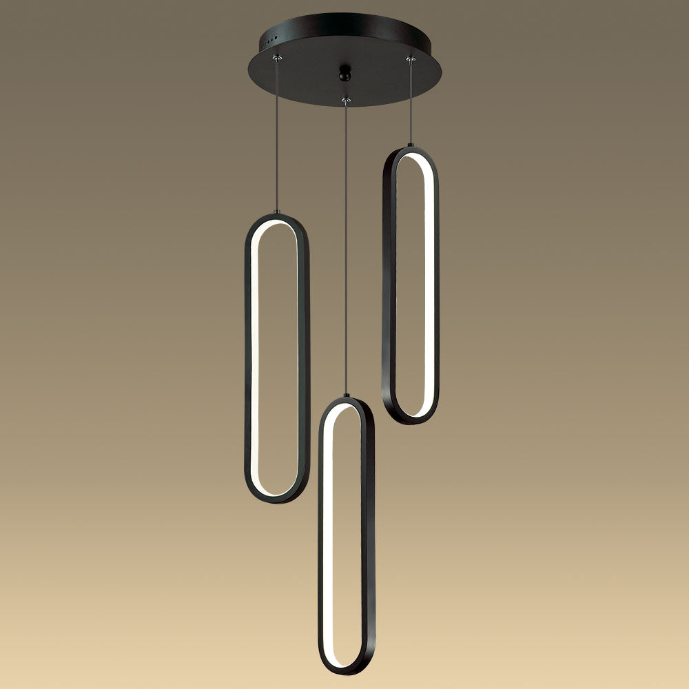 Vencha OVAL Pendant - 1/3 Light, IP20-Vencha-Ozlighting.com.au