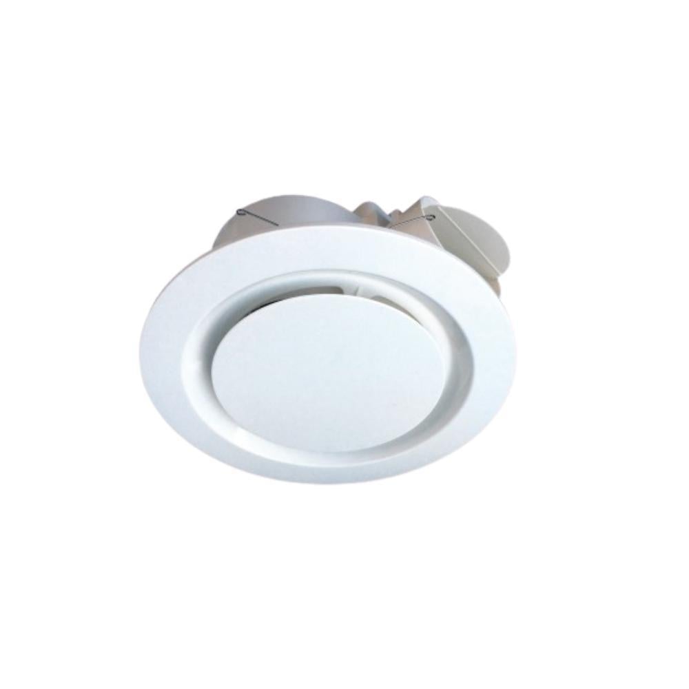 Ventair AIRBUS-200/250-HF Exhaust Fan - Round/Square High Flow Low Profile, Round / 200mm-Ventair-Ozlighting.com.au