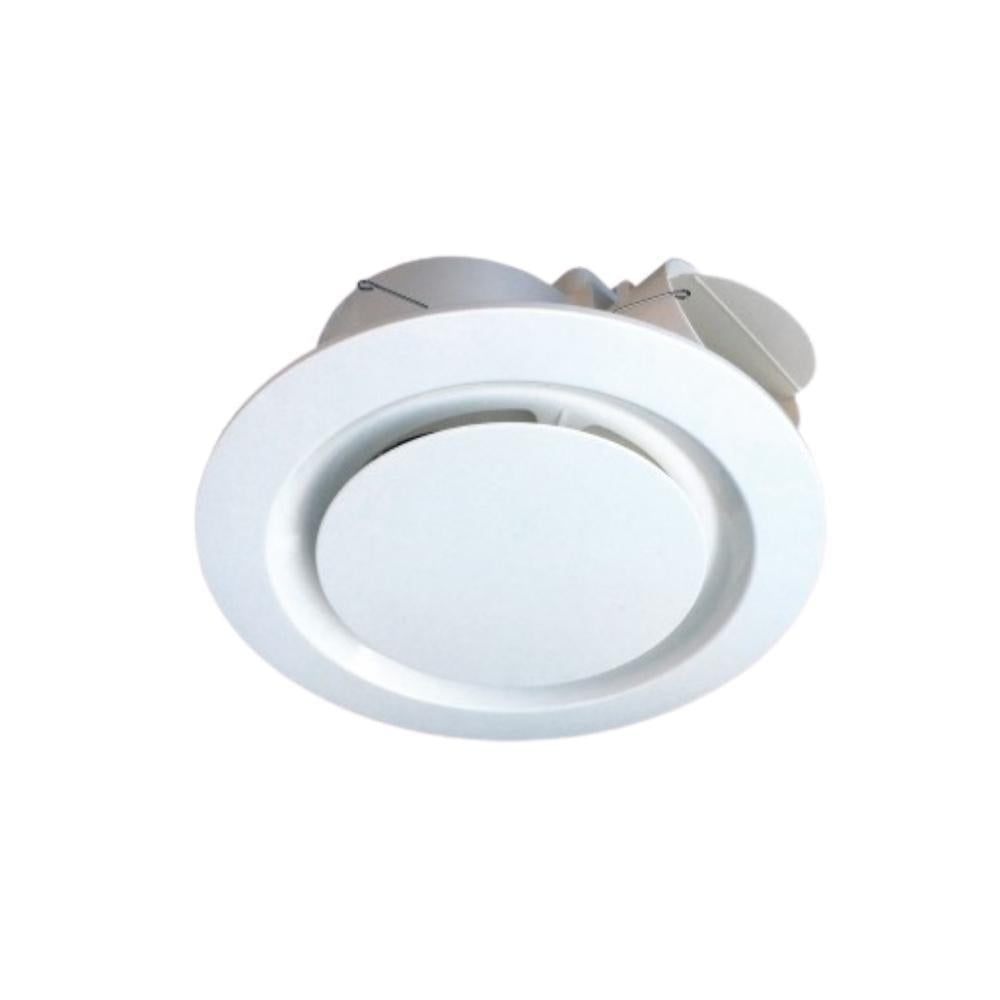 Ventair AIRBUS-200/250-HF Exhaust Fan - Round/Square High Flow Low Profile, Round / 200mm-Ventair-Ozlighting.com.au