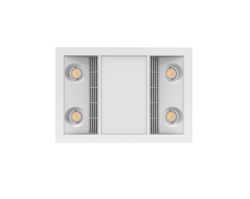 Ventair CAPRI Bathroom Heater - 3-in-1, LED Light and Exhaust Fan Unit-Ventair-Ozlighting.com.au