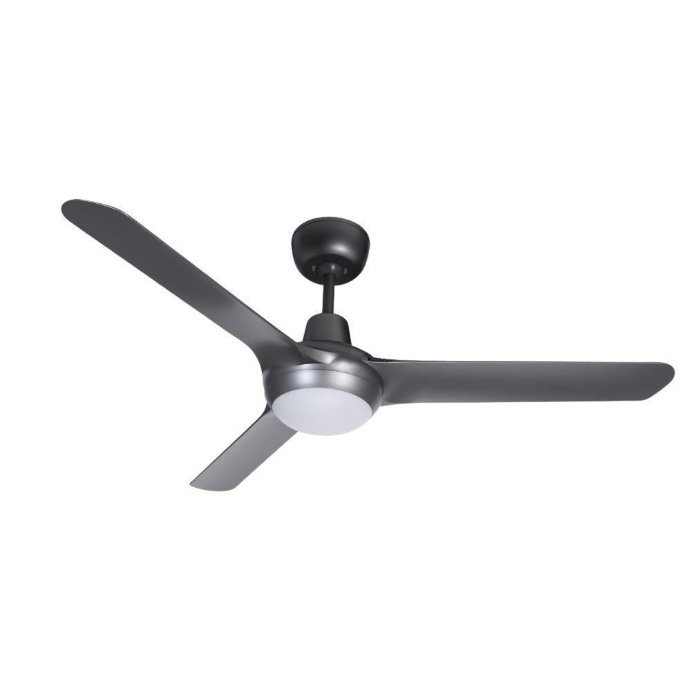 Ventair SPYDA-50-LIGHT AC Ceiling Fan - 3 Blade 1250mm 50" Fully Moulded PC, 20W LED Light-Ventair-Ozlighting.com.au