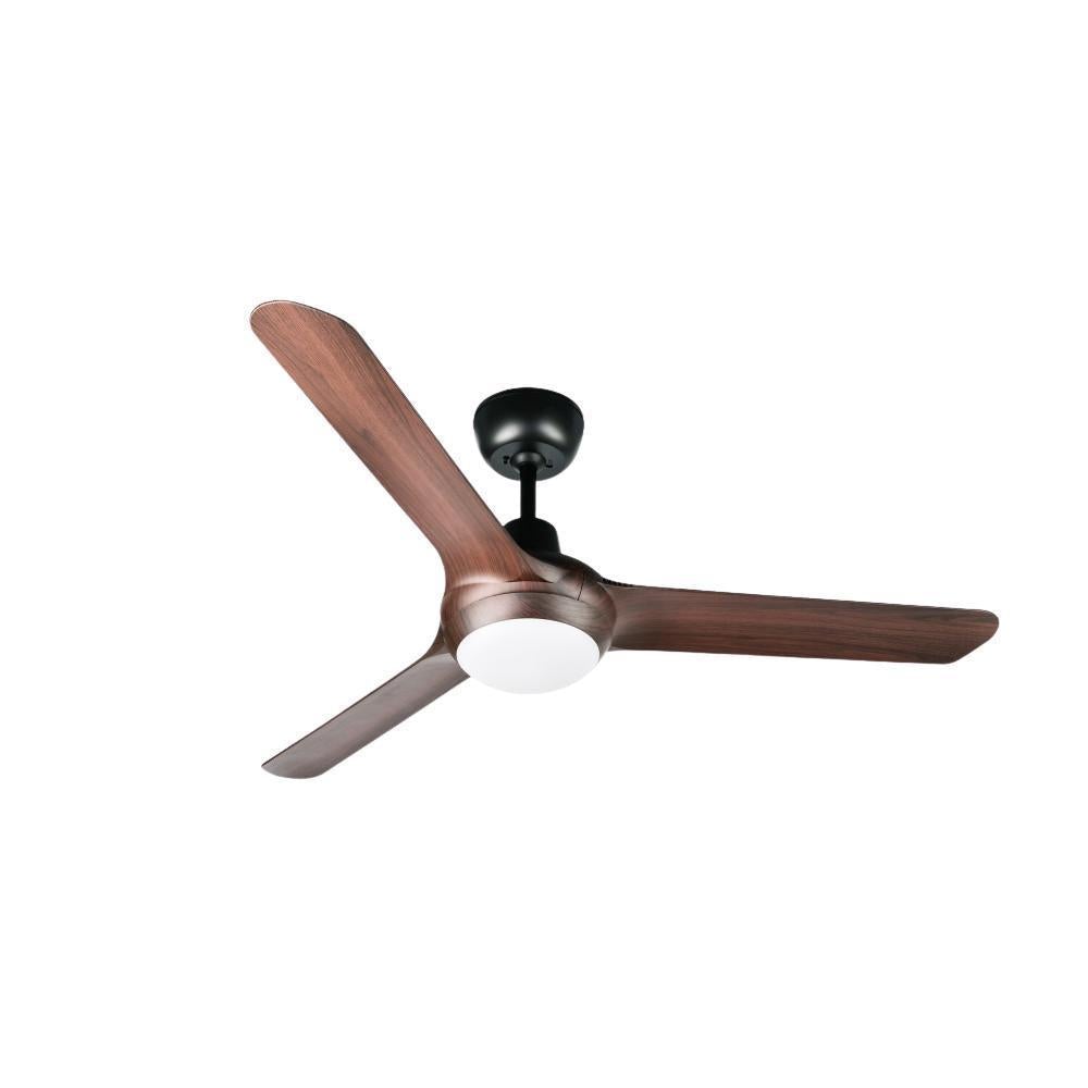 Ventair SPYDA-50-LIGHT AC Ceiling Fan - 3 Blade 1250mm 50" Fully Moulded PC, 20W LED Light-Ventair-Ozlighting.com.au