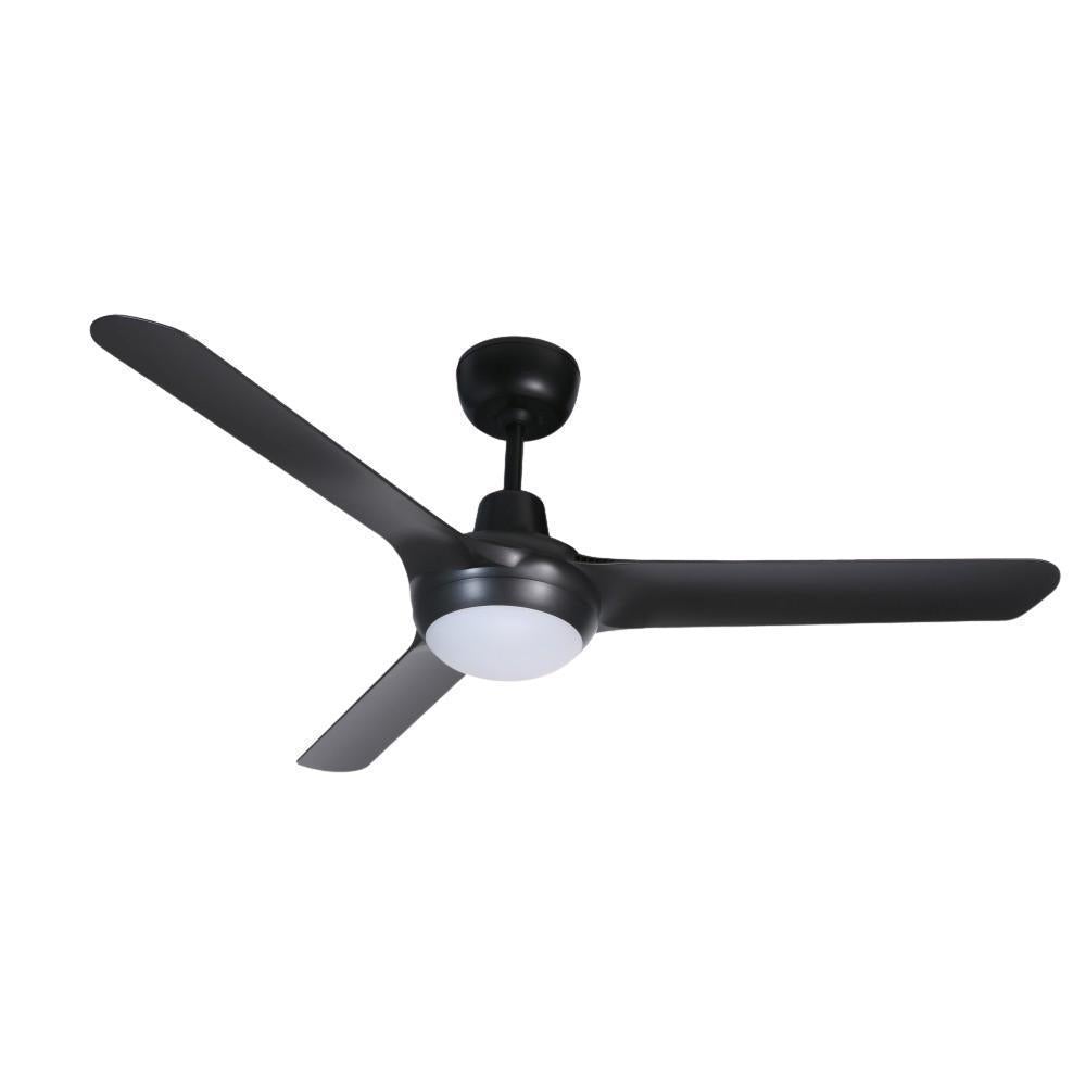 Ventair SPYDA-56-LIGHT AC Ceiling Fan - 3 Blade 1400mm 56" Fully Moulded PC, 20W LED Light-Ventair-Ozlighting.com.au