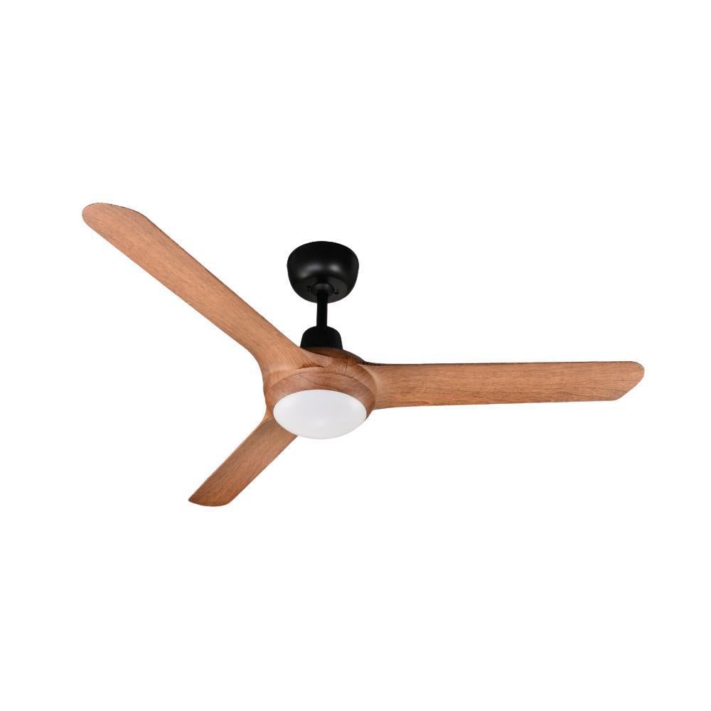 Ventair SPYDA-56-LIGHT AC Ceiling Fan - 3 Blade 1400mm 56" Fully Moulded PC, 20W LED Light-Ventair-Ozlighting.com.au