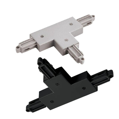 Vibe T-CONNECTOR - Left and Right Hand Feed T-Connector to Suit Single Circuit Track-Vibe Lighting-Ozlighting.com.au