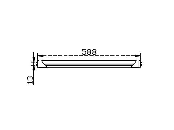 Vibe TUBE-T8-COLOURED-2FT LED Tube - 10W, 588mm, 2FT-Vibe Lighting-Ozlighting.com.au