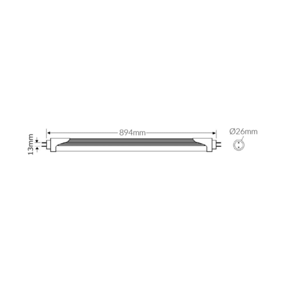 Vibe TUBE-T8-ECO LED Tube - 16W, 6500K, 3FT-Vibe Lighting-Ozlighting.com.au