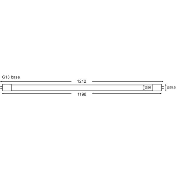 Vibe TUBE-T8-MEAT LED Tube - Glass, 5FT, Pink-Vibe Lighting-Ozlighting.com.au