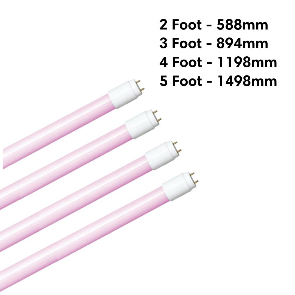 Vibe TUBE-T8-MEAT LED Tube - Glass, 5FT, Pink-Vibe Lighting-Ozlighting.com.au