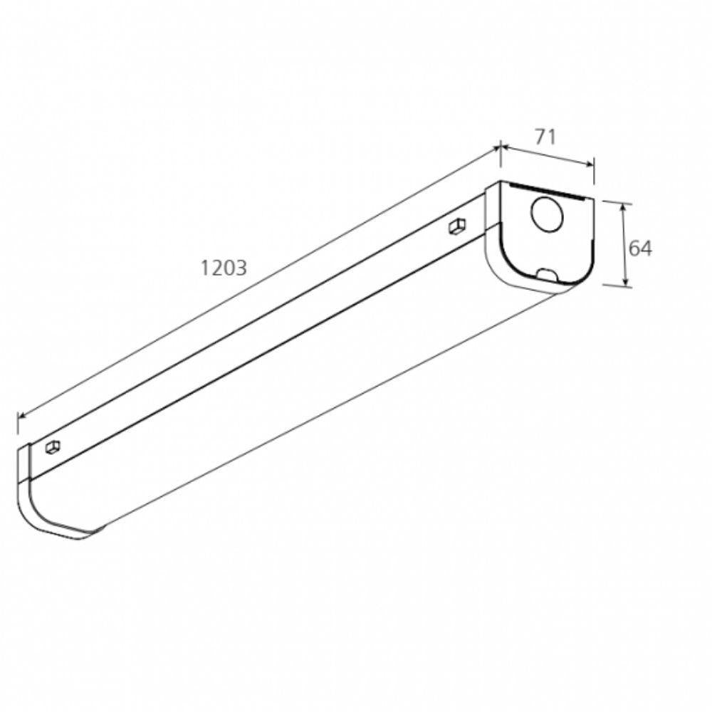 Vibe VBLB LED Batten Light - 40W, Tri-Colour, IP20, 1200mm, 4ft-Vibe Lighting-Ozlighting.com.au