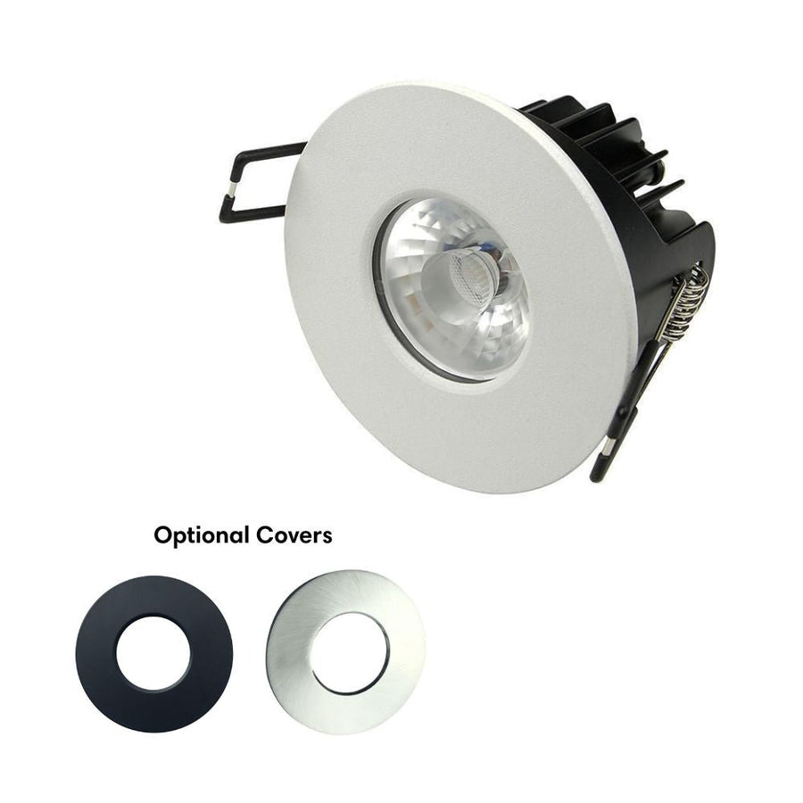 Vibe VBLDL-167 - 10W LED Mini Tri-Colour Dimmable Downlight With Optional Covers IP65-Vibe Lighting-Ozlighting.com.au