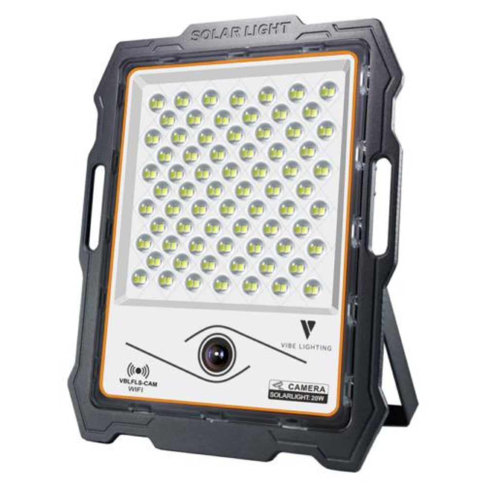 Vibe VBLFLS-CAM LED Floodlight - 20W/30W, 5000K, 2MP Remote Camera, Solar-Vibe Lighting-Ozlighting.com.au